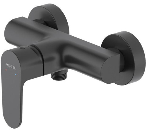 Набор смесителей 3 в 1 Aquatek Оберон (AQ1210MB+AQ1260MB+AQ2014MB) матовый черный AQ1231MB