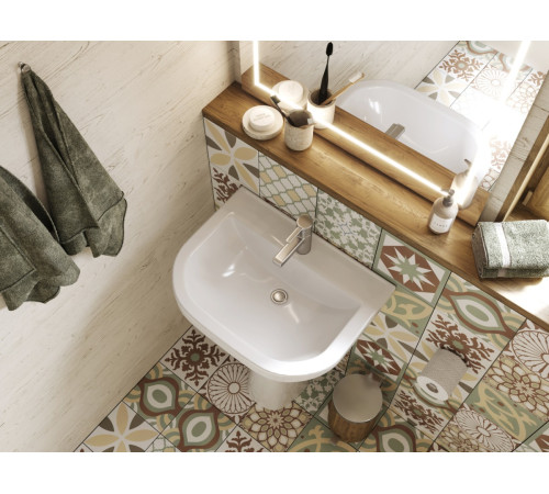 Умывальник Sanita Pro белый 565х425 мм 1.3115.5.S00.10B.0