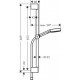 Душевой гарнитур hansgrohe Pulsify Select S 105 3jet Relaxation 65 см матовый белый 24160700