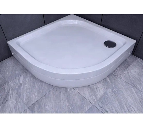 Поддон душевой D-Pol акриловый 1/4 круга 90x90x15 см с ножками и панелью DPA-0000004