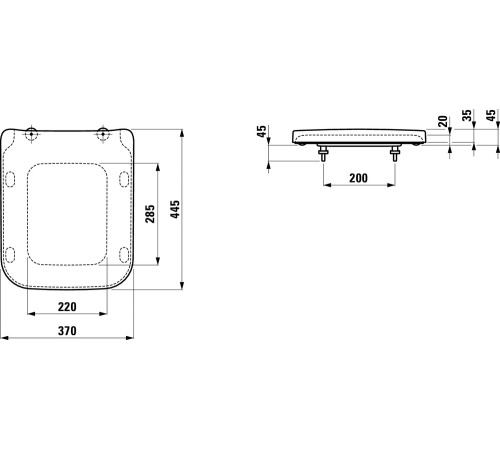 Комплект унитаз подвесной Laufen Pro S Rimless и сиденье с микролифтом 8.2096.2.000.000.1/8.9196.1.000.000.1