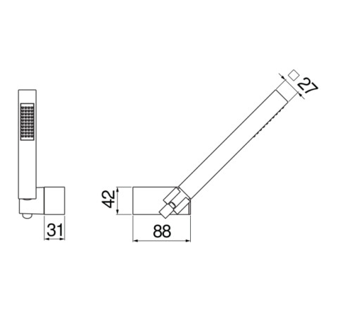 Душевой набор Nobili AD146/24CR хром