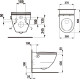 Унитаз-биде подвесной Laufen CLEANET NAVIA Rimless безободковый 8.2060.1.400.000.1