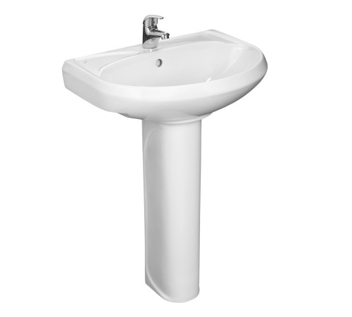 Умывальник Sanita Вест с переливом белый 470х575 мм 1.3111.8.S00.11B.0