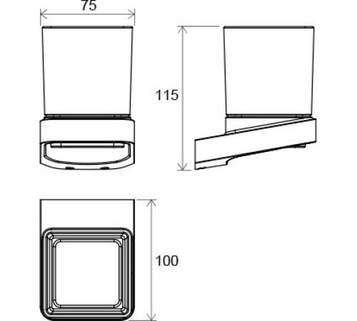 Держатель со стаканом Ravak 10° TD 210.00 X07P321