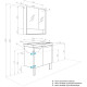 Комплект тумба-умывальник Aquaton Сканди Doors 70 Белый и раковина Адриана 70 1A2789K0SD010