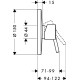 Комплект смеситель для душа Hansgrohe Talis S 32675000 / 01800180