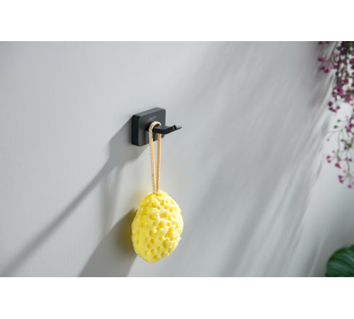 Крючок для полотенец Aquanet Либра матовый черный AQ4301MB