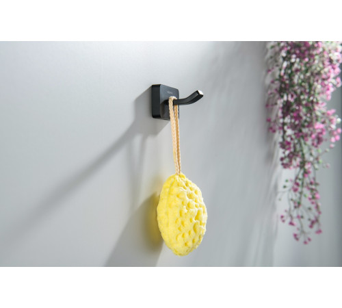 Крючок для полотенец Aquanet Либра матовый черный AQ4301MB