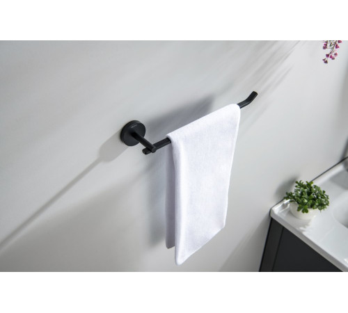 Полотенцедержатель Aquanet БЕТТА матовый черный AQ4619MB