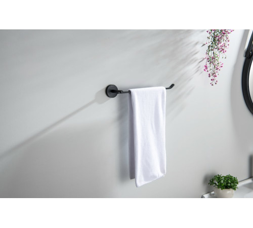 Полотенцедержатель Aquanet БЕТТА матовый черный AQ4619MB