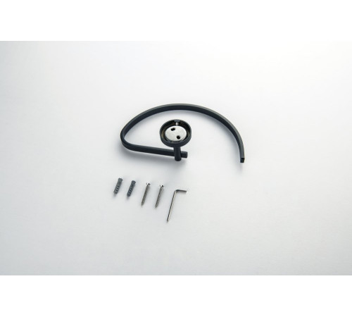 Полотенцедержатель овальный Aquanet БЕТТА матовый черный AQ4621MB