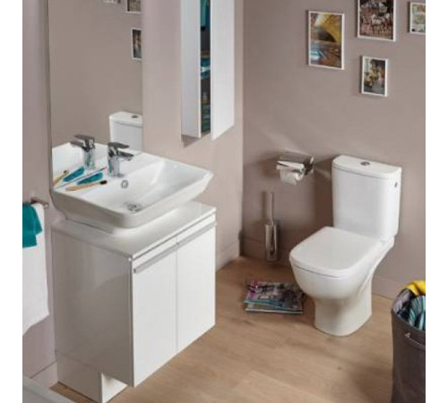 Чаша напольного унитаза Jacob Delafon Struktura Rimless 64x34 см белая UJX102-00