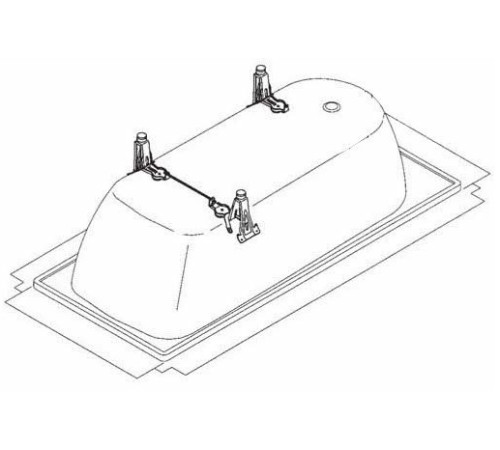 Комплект ножек для ванн Kaldewei аналог модели 5030 для ванн 140-170 см FT20021