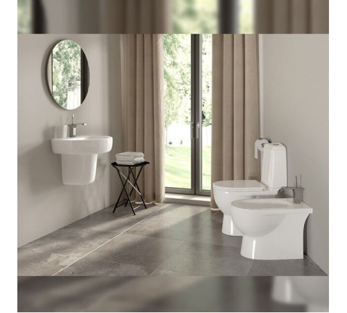 Умывальник пьедестальный Sanita Luxe Best 55 см Белый WB.PD/Best/55-C/WHT.G/S1