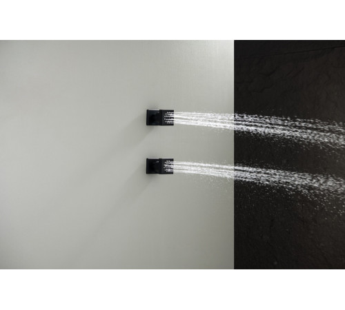 Форсунка боковая Aquanet 50x50 мм матовый черный AQ2098MB