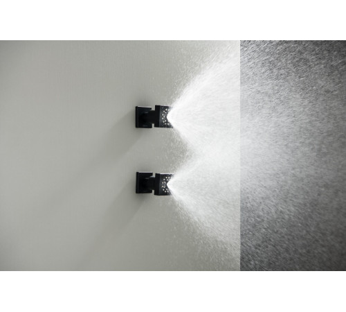 Форсунка боковая Aquanet 50x50 мм матовый черный AQ2098MB