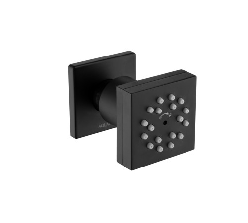 Форсунка боковая Aquanet 50x50 мм матовый черный AQ2098MB