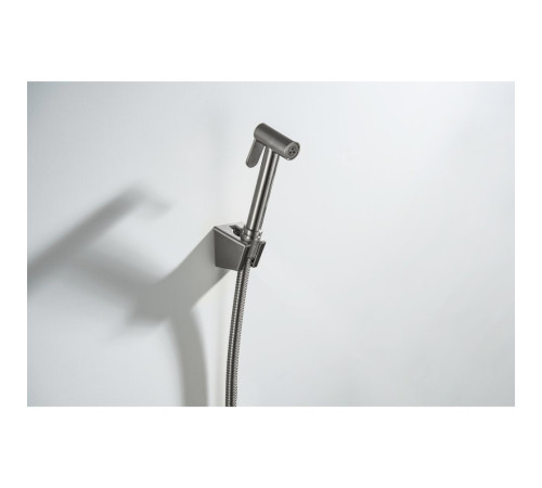 Гигиенический душ со шлангом 120 см и держателем Aquanet оружейная сталь AQ2054BGM