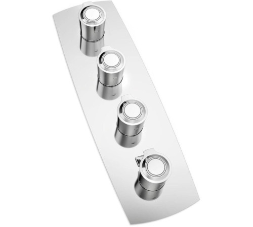 Смеситель термостатический для ванны TopZero Sofi 4 выхода внешняя часть SI98104CR