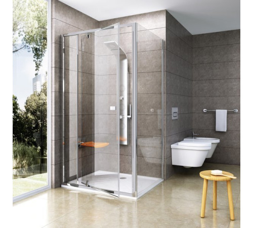 Душевая стенка Ravak Pivot PPS-80 блестящий профиль стекло транспарент 90G40C00Z1