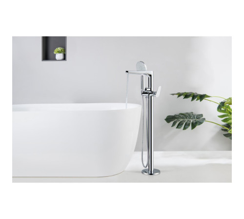 Смеситель для ванны AQUATEK БЕТТА напольный скрытого монтажа хром AQ1145CR