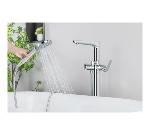 Смеситель для ванны AQUATEK БЕТТА напольный скрытого монтажа хром AQ1145CR