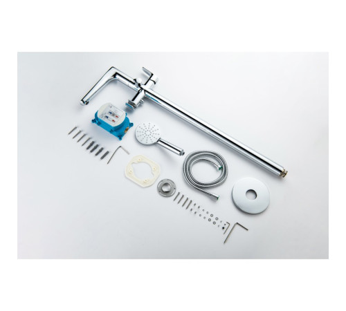 Смеситель для ванны AQUATEK БЕТТА напольный скрытого монтажа хром AQ1145CR