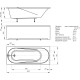 Ванна акриловая Triton Либерти 160х70 см прямоугольная BER160-0000001