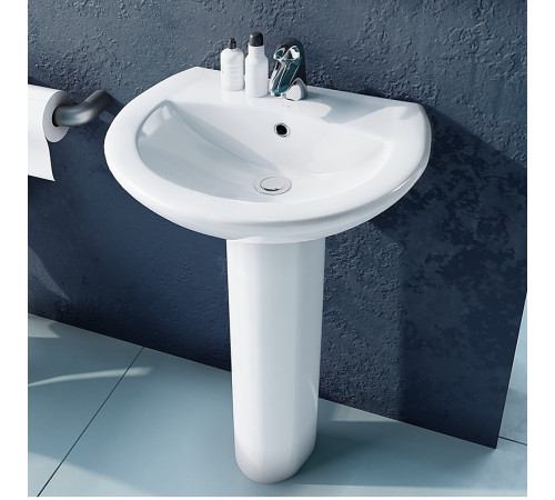 Умывальник пьедестальный Sanita Luxe Attica 48 белый WB.PD/Attica/48-C/WHT.G/S1