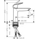 Смеситель для раковины Hansgrohe Logis Fine 110 без донного клапана 71253000