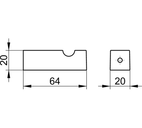 Крючок для полотенца KEUCO EDITION 90 Square хром 19114010000