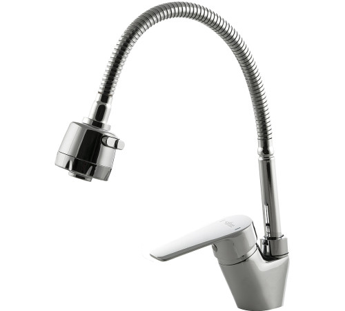 Смеситель для кухни Rossinka Silvermix S35-26 с гибким изливом хром S35-26
