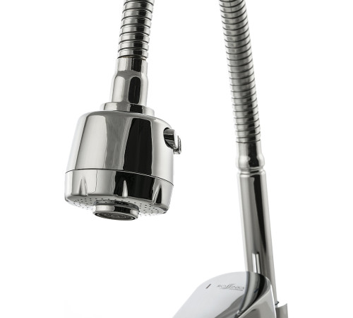 Смеситель для кухни Rossinka Silvermix S35-26 с гибким изливом хром S35-26