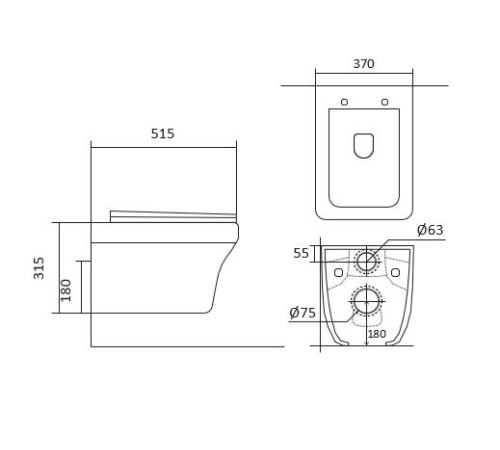 Комплект инсталляции AQUATEK АМАДЕО (рама INS-0000012, крепление KKI-0000002, унитаз AQ1163-00) KKI2