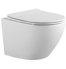 Унитаз подвесной безободковый Aquatek Европа 525х360х320 мм с сиденьем микролифт AQ1901-00