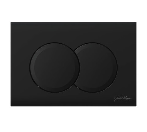 Панель смыва Jacob Delafon черная с круглыми клавишами E36496-BL