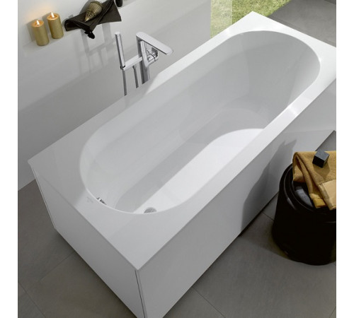 Ванна квариловая Villeroy & Boch Oberon Solo 180x80 см с ножками белая UBQ180OBE2V-01