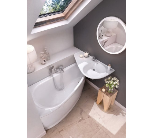 Ванна акриловая асимметричная RAVAK Avocado 150x75 см R белая CS01000000