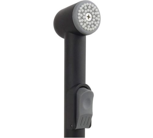 Гигиенический душ со шлангом 125 см и держателем Aquanet матовый черный AQ2050MB