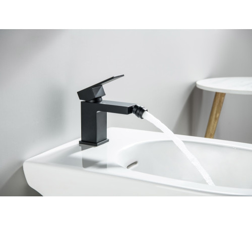 Смеситель для биде Aquanet Либра матовый черный AQ1618MB