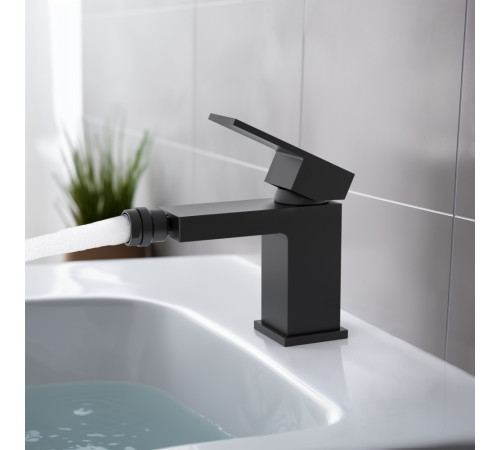 Смеситель для биде Aquanet Либра матовый черный AQ1618MB