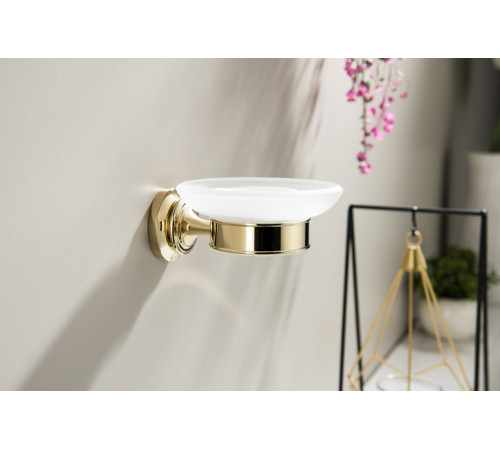 Мыльница для ванной Aquatek Классик полированное золото AQ4503PG