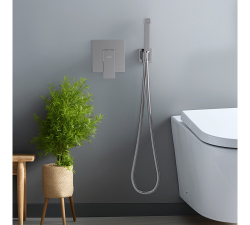 Набор с гигиеническим душем Aquanet Либра (смеситель, лейка, шланг, держатель) AQ1619CR