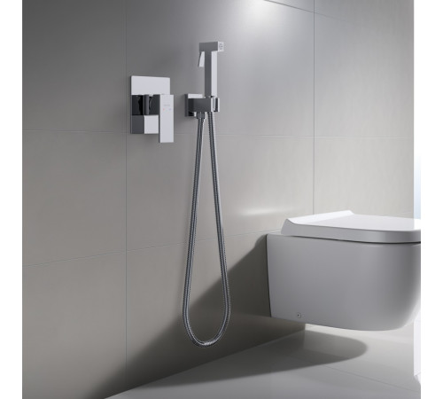 Набор с гигиеническим душем Aquanet Либра (смеситель, лейка, шланг, держатель) AQ1619CR