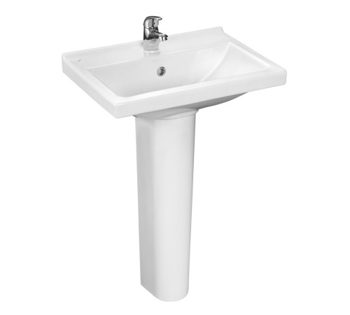 Умывальник Sanita Визит-55 с переливом белый 400х550 мм 1.3115.3.S00.11B.0