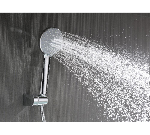 Смеситель для ванны с душевым набором Aquanet ЛИРА 3jet хром AQ1449CR