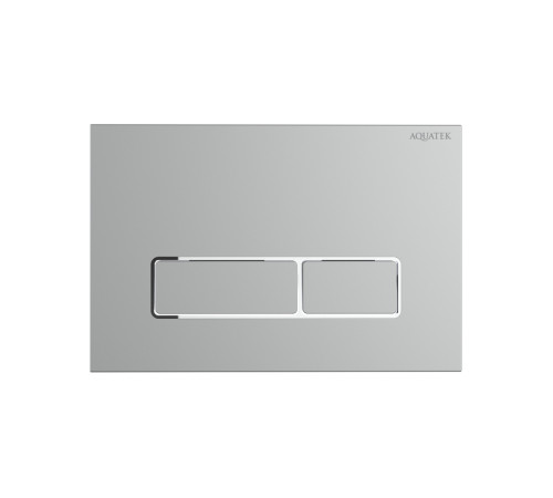 Панель смыва Kordi KDI-0000063 хром матовый ободок хром прямоугольные кнопки 162х244 мм KDI-0000063