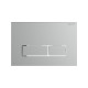 Панель смыва Kordi KDI-0000063 хром матовый ободок хром прямоугольные кнопки 162х244 мм KDI-0000063