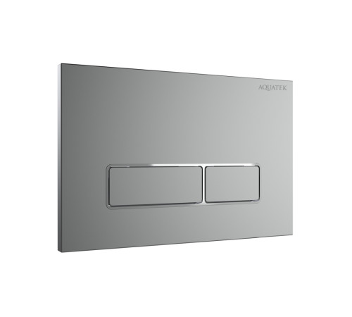 Панель смыва Kordi KDI-0000063 хром матовый ободок хром прямоугольные кнопки 162х244 мм KDI-0000063